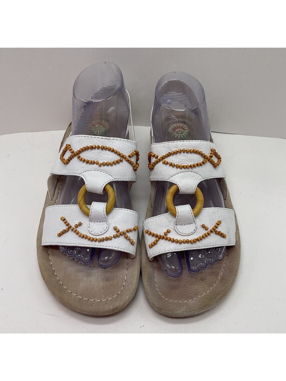 Earth Shoe Gelron Nile Erie Slingback Sandal White Size 6.5